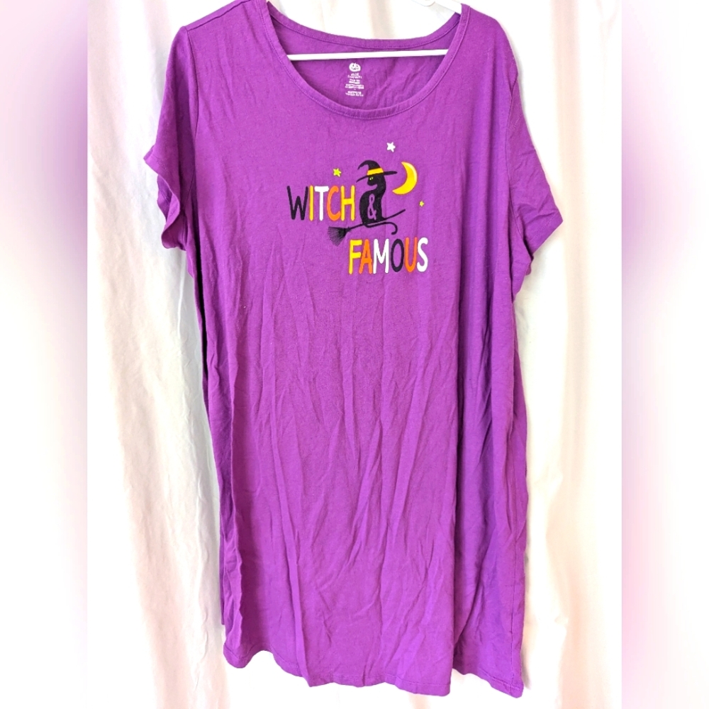 Purple night gown